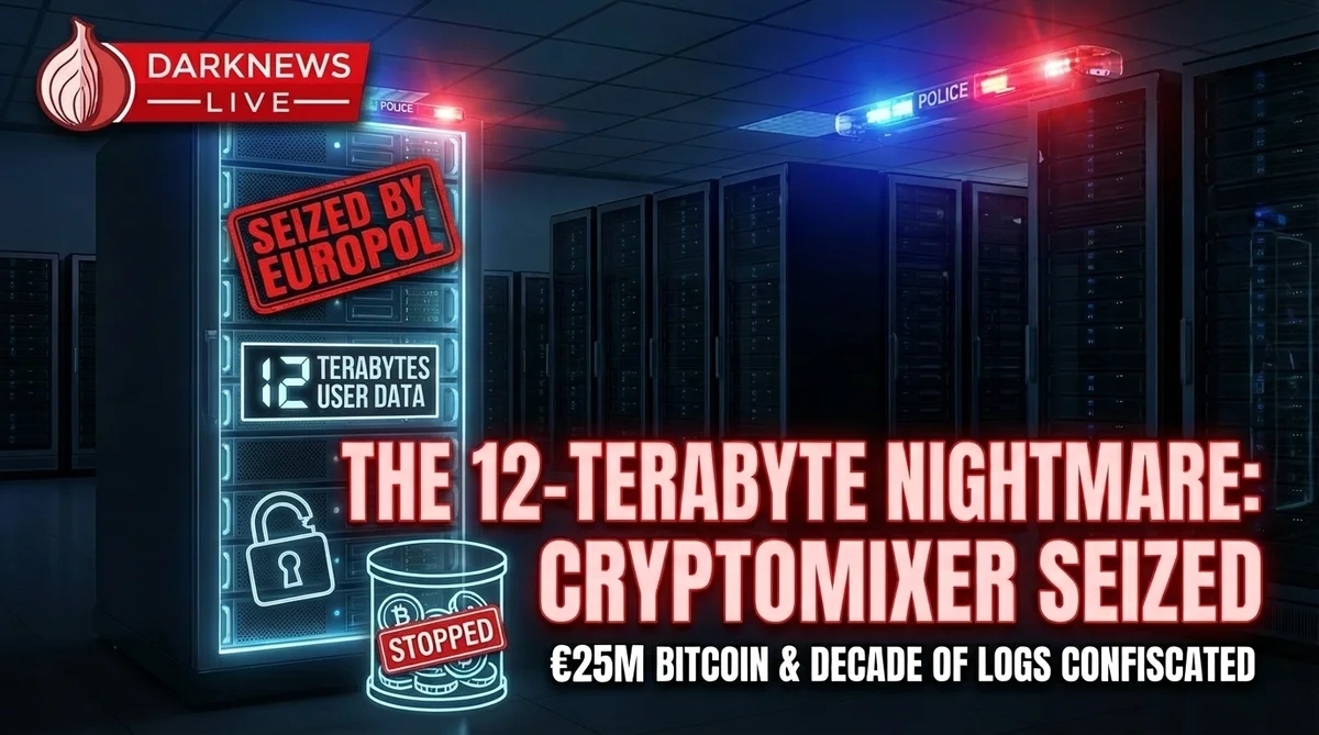The 12-Terabyte Nightmare: Europol Seizes Cryptomixer and a Decade of Transaction Logs
