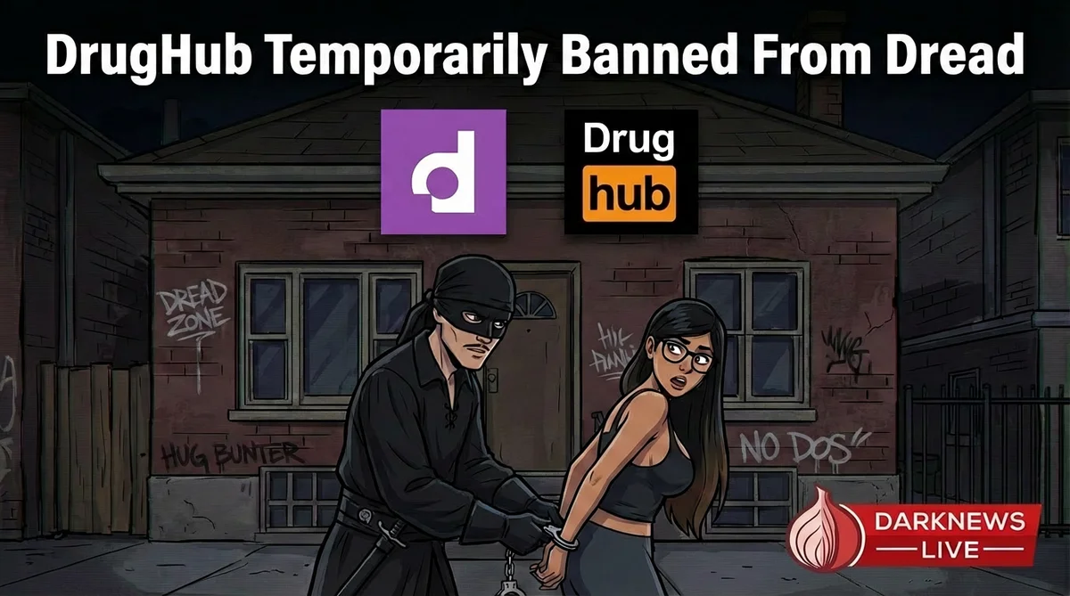 DrugHub Temporarily Banned From Dread