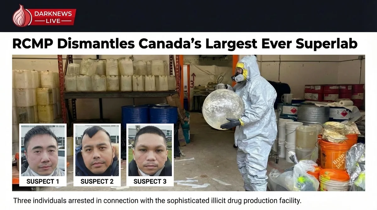 RCMP Dismantles Canada's Largest Ever Superlab
